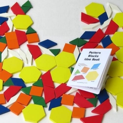 Pattern Block Math Puzzle Kit
